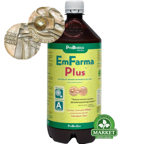 EmFarma Plus™ 1 LITR. Podstawa upraw ekologicznych,wzmacnia, udostępnia azot, redukuje choroby!!!