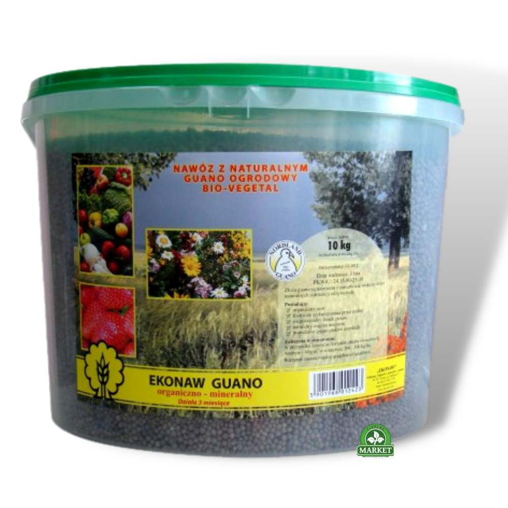 BIO VEGATAL OrganicPeru Guano  6 kg + 4 kg GRATIS. Pobudza wzrost roślin i trawnika 90 dni!